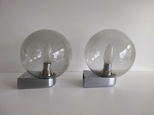 2x Hoffmeister Leuchten wall lamps