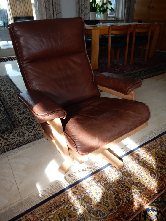 Image 1 of Leolux Swivel Armchair