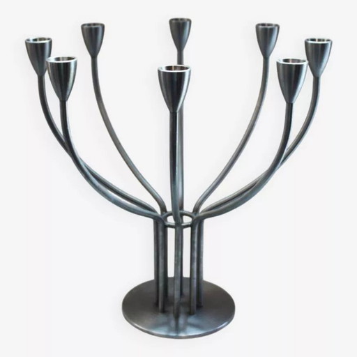 Hagberg Metal Candlestick, Sweden, 20th century.