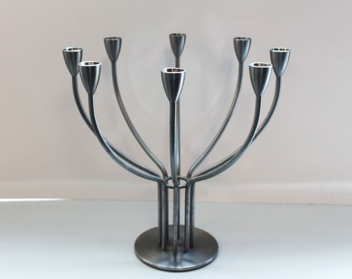 Hagberg Metal Candlestick, Sweden, 20th century.