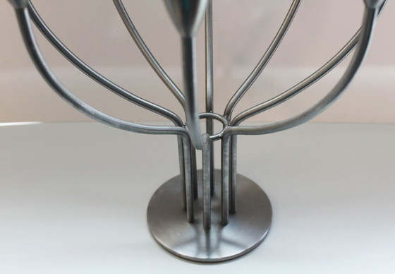 Image 1 of Hagberg Metal Candlestick, Sweden, 20th century.