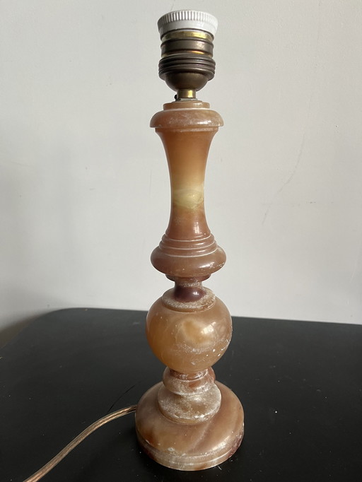 Antique Onyx Lamp Base