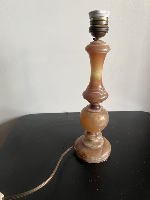 Antique Onyx Lamp Base