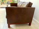 Jan Frantzen 3 Seater Sofa, Leather Cognac.