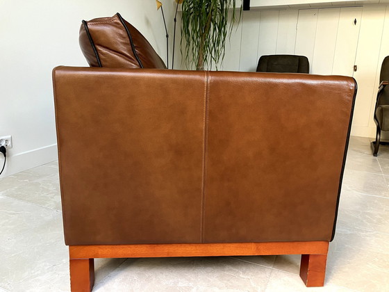 Image 1 of Jan Frantzen 3 Seater Sofa, Leather Cognac.