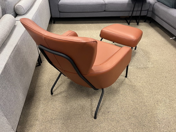 Image 1 of Harvink Clip armchair with leather Leather 