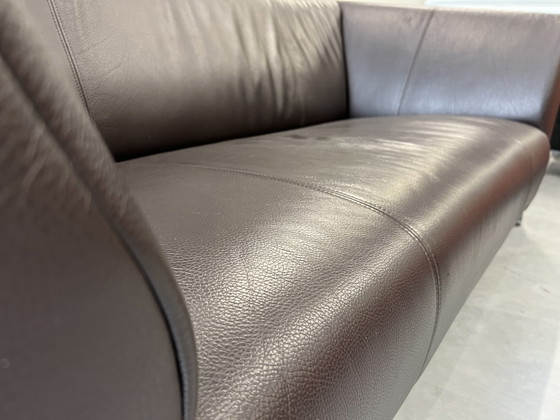 Image 1 of Rolf Benz 322 2.5 seater sofa brown leather