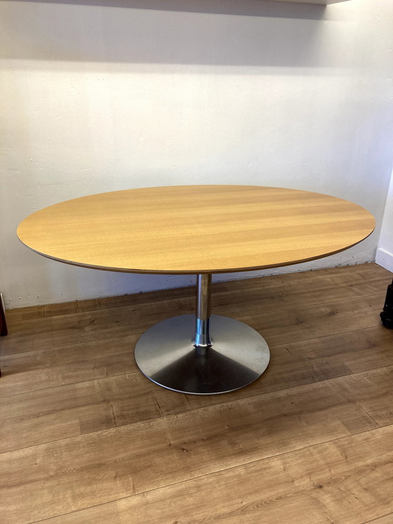 Image 1 of Artifort Oval Dining Table By Pierre Paulin