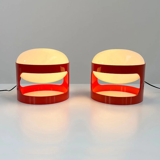 Image 1 of Joe Colombo For Kartell Red Kd27 Table Lamp