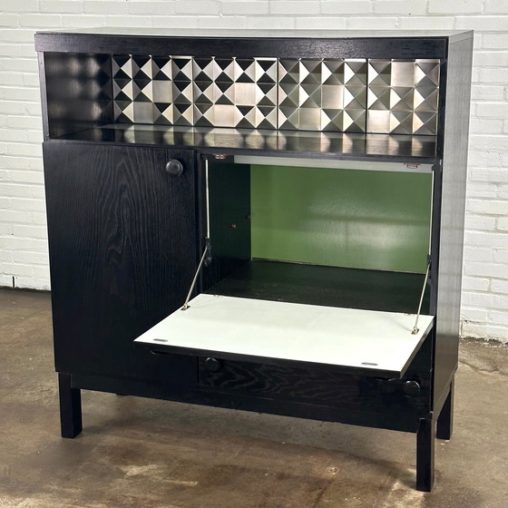 Image 1 of Black brutalist cabinet