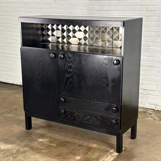 Image 1 of Black brutalist cabinet