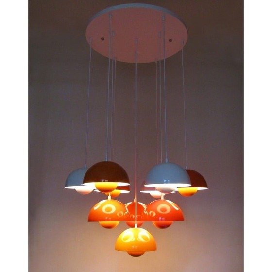 Image 1 of Vintage "Flowerpot" chandelier by Verner Panton for Louis Poulsen, 1960s