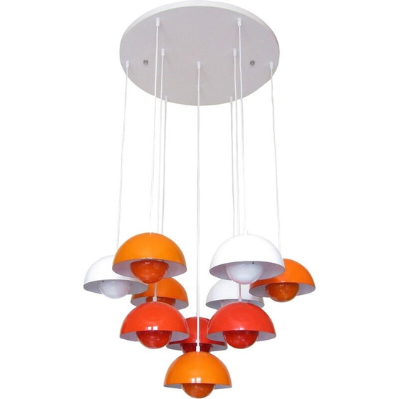 Image 1 of Vintage "Flowerpot" chandelier by Verner Panton for Louis Poulsen, 1960s