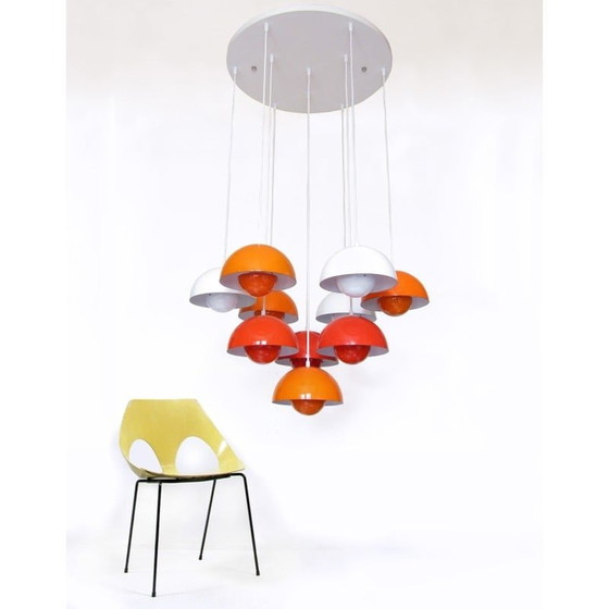 Image 1 of Vintage "Flowerpot" chandelier by Verner Panton for Louis Poulsen, 1960s