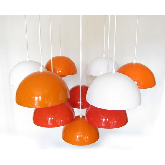Image 1 of Vintage "Flowerpot" chandelier by Verner Panton for Louis Poulsen, 1960s