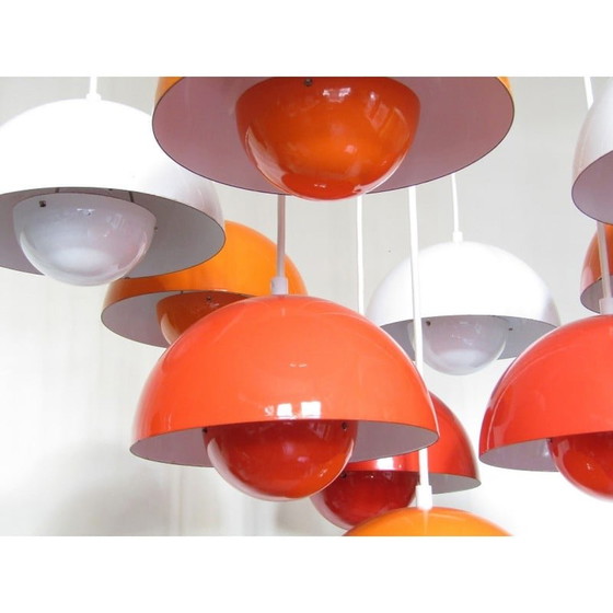 Image 1 of Vintage "Flowerpot" chandelier by Verner Panton for Louis Poulsen, 1960s
