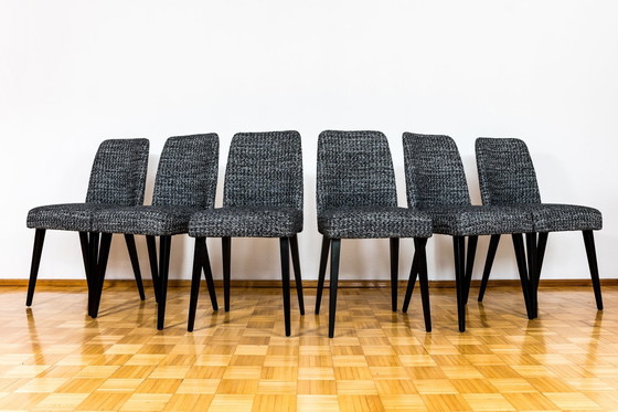 Image 1 of Set Of 6 Vintage Dining Chairs, Fms, Poland, 1960’S