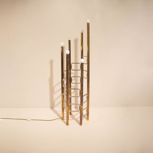 Vintage Sculptural Floor lamp by Gaetano Sciolari, 1970s