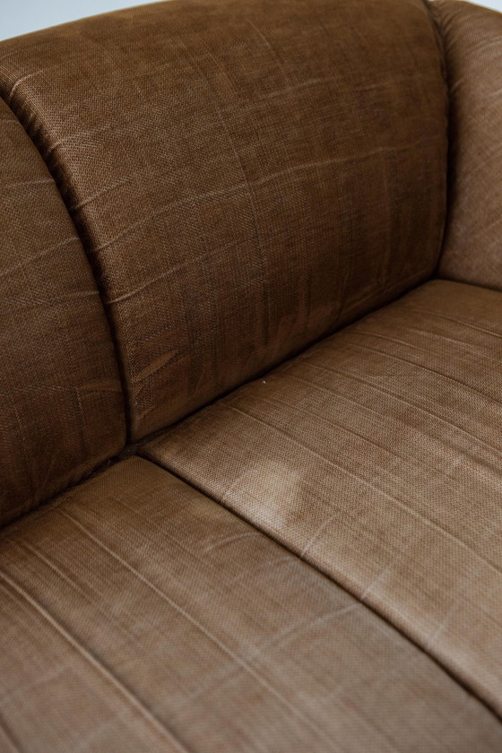 Image 1 of Velvet Brown Sofa T.E.E. Ii, Studio Gruppo 14 For Busnelli, 1970S