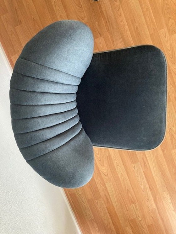 Image 1 of Blue-Grey 'Smoker' Lounge Chair By Dutchbone