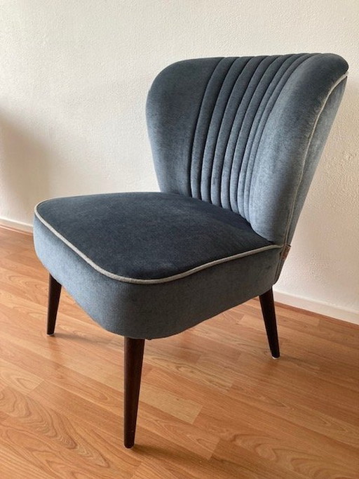 Blue-Grey 'Smoker' Lounge Chair By Dutchbone