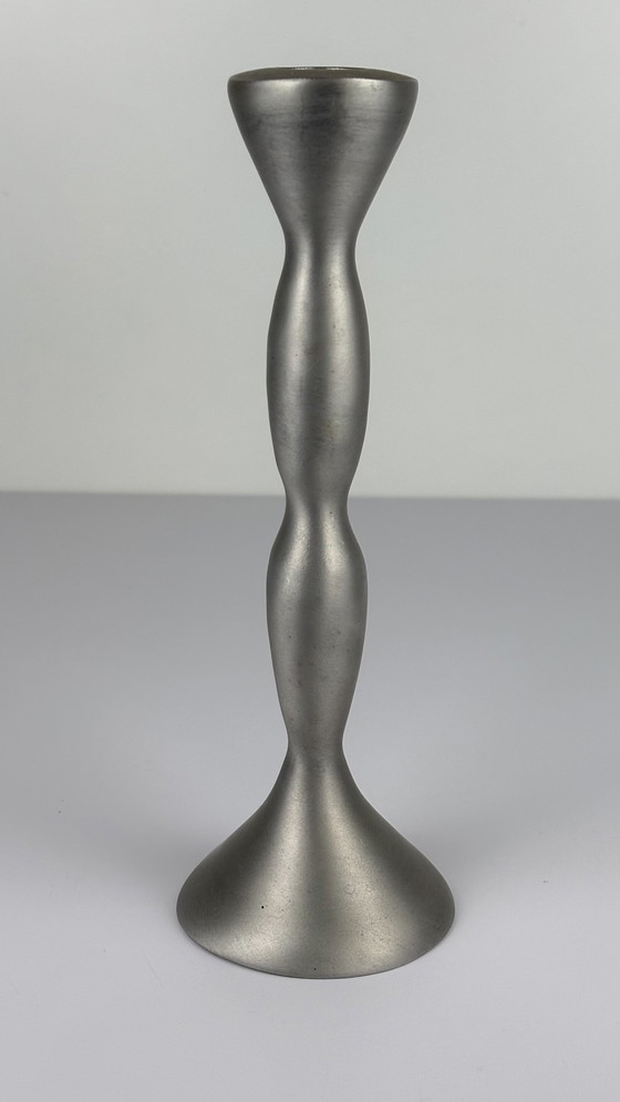 Image 1 of Candeliere a sfera in alluminio opaco Space Age grigio argento 