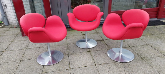 Image 1 of 3x Artifort tulip chair Pierre Paulin