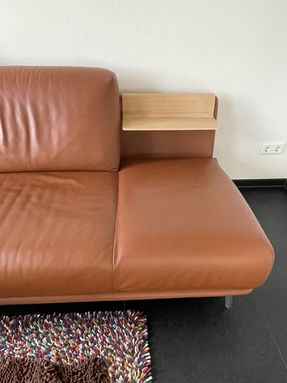 Image 1 of Leolux Paleta leather 3 seater sofa zgan