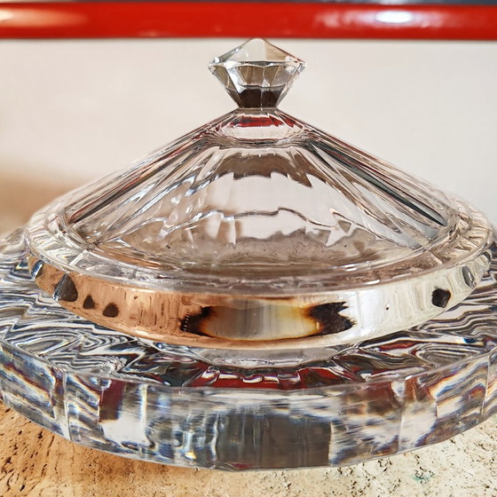 Image 1 of Gran joyero de los años 70 - Porta caramelos de cristal grueso de Antonio Imperatore. Hecho en Italia.
