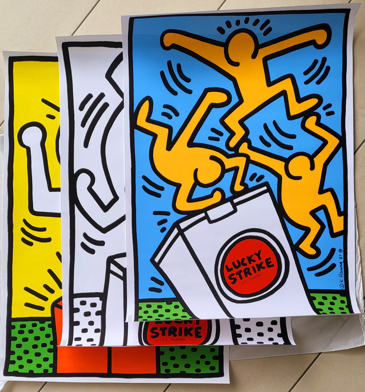 Keith Haring - Lucky Strike - Set of 3 | €315 | Whoppah