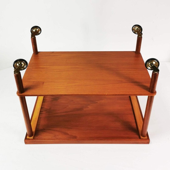 Image 1 of Vintage mobile teak and ceramic bar table, Denmark 1960