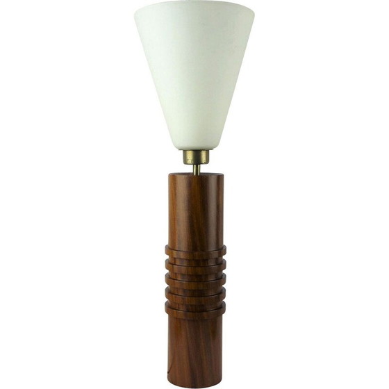 Image 1 of Lampada vintage scandinava in vetro opalino, 1950