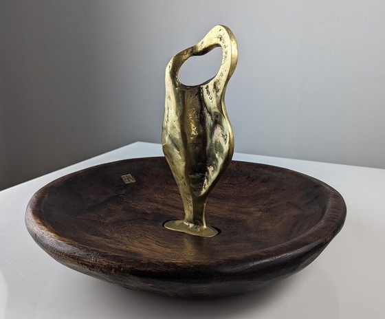 Image 1 of Fruit Bowl Sculpture By David Marshall 1980S