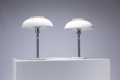 Lot de 2 lampes de table en forme de champignon