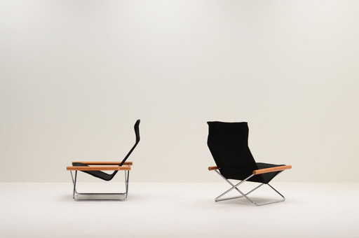 Set Of 2 Ny Chairs By Takeshi Nii, 1950S Japan.