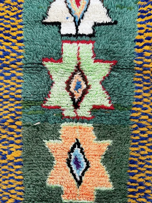 Tapis de course berbère marocain traditionnel