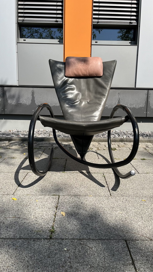 Fauteuil à bascule design Lisa de Stefan Heiliger pour Strässle