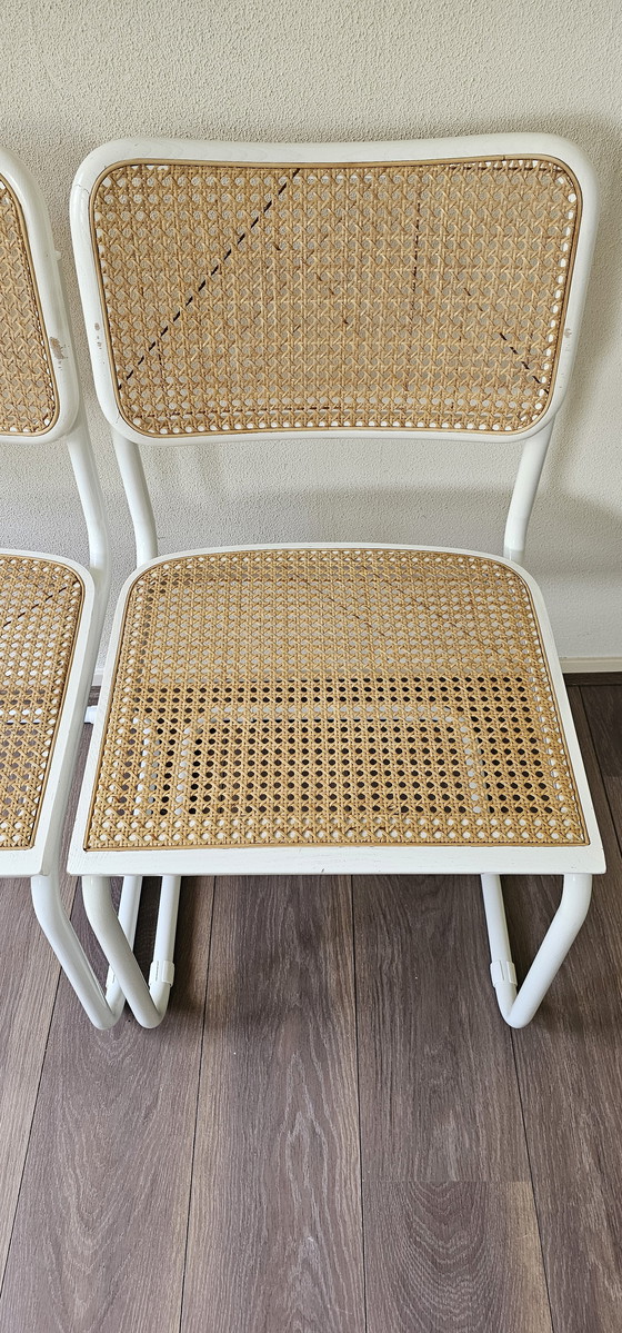 Image 1 of 2x White Cesca chairs