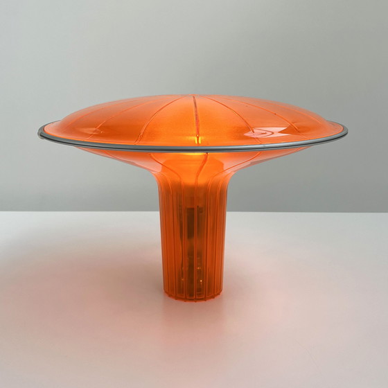 Image 1 of Orange Agaricon D36 Table Lamp By Ross Lovegrove For Luceplan, 2000S