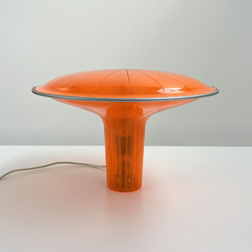 Orange Agaricon D36 Table Lamp By Ross Lovegrove For Luceplan, 2000S