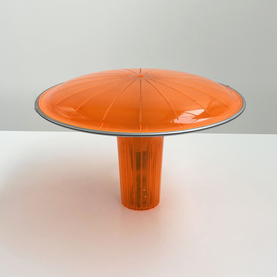 Image 1 of Orange Agaricon D36 Table Lamp By Ross Lovegrove For Luceplan, 2000S