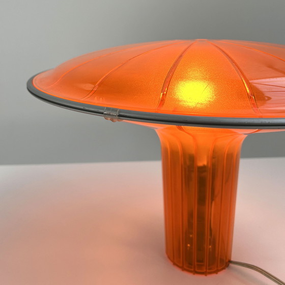 Image 1 of Orange Agaricon D36 Table Lamp By Ross Lovegrove For Luceplan, 2000S