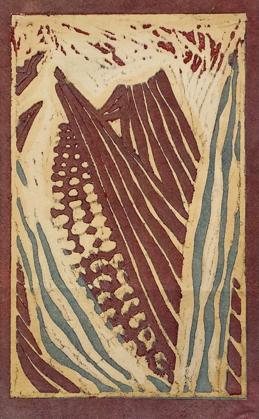 Ineke Zondag - Woodprint - Vintage