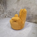 90'S Ochre Yellow Hand Chair Swivel Chair