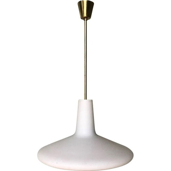 Image 1 of Lampada a sospensione vintage in opalino, 1950