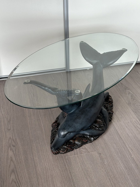 Image 1 of Hollywood Regency dolphin table