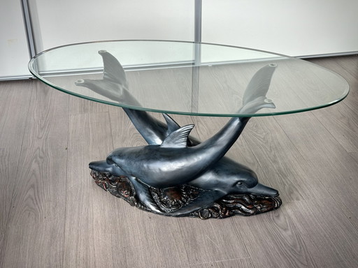 Hollywood Regency dolphin table