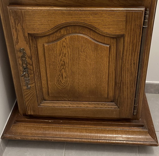 Image 1 of 1 Door 1 Drawer Solid Oak Cabinet