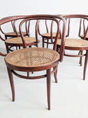 6x 'no. 209' Chaises de salle à manger par Thonet 1980's