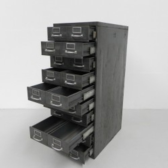 Image 1 of Industrial steel chest of drawers - 20 drawers 